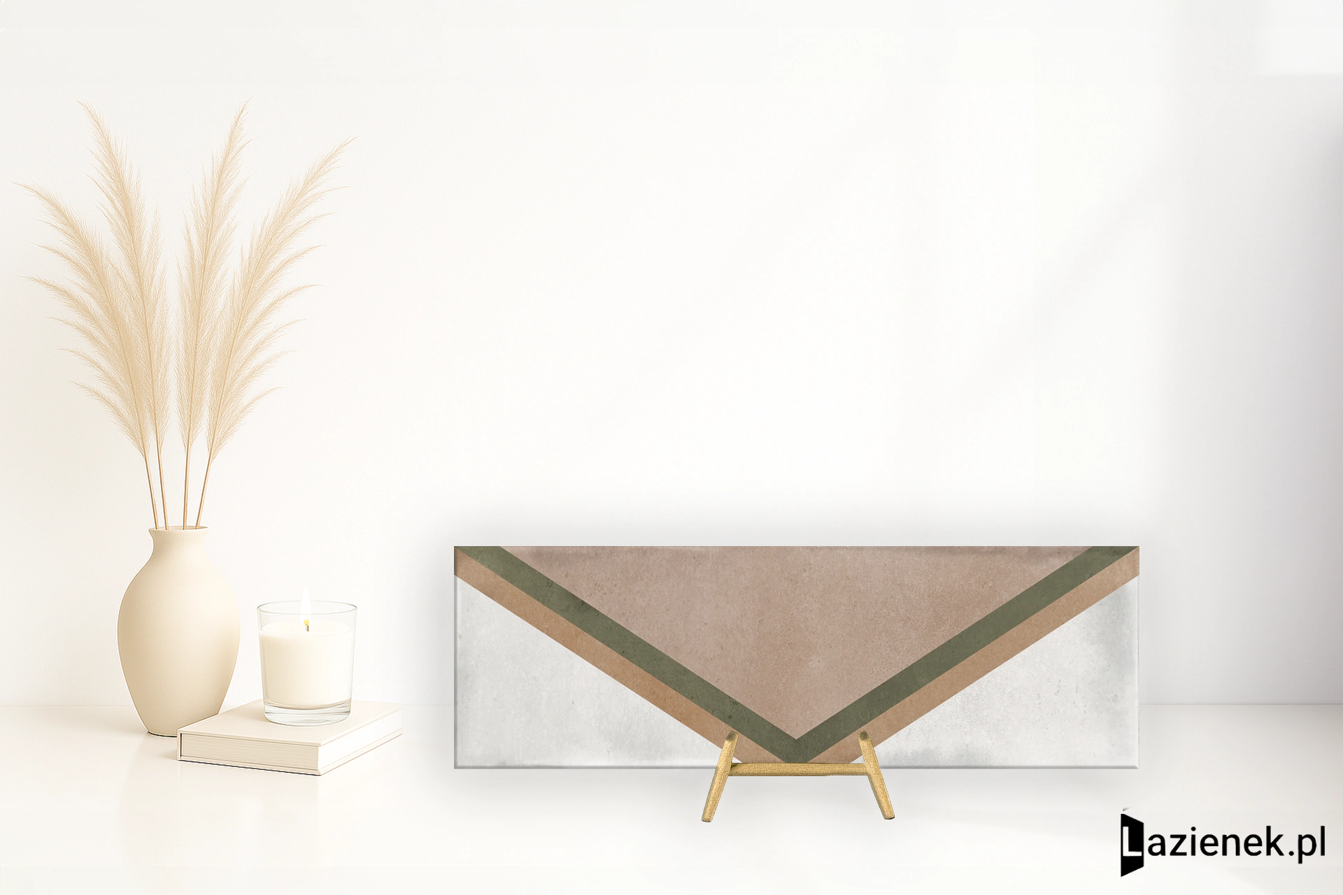 La Fabbrica Ava Small Beige błyszcząca 6.5x20 cm gr. 9 mm - płytka nierektyfikowana / (L)180212